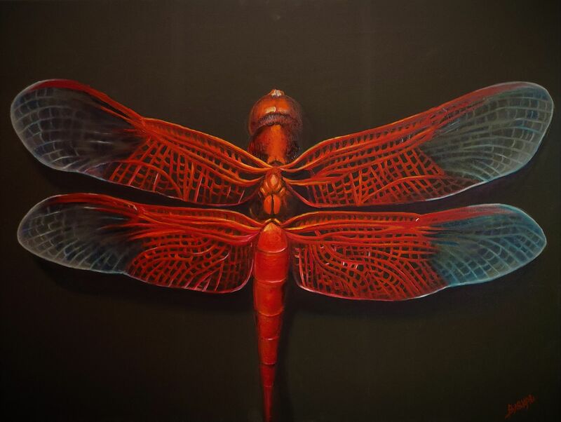 MYSTICAL DRAGONFLY  - a Paint by Maria Baskal