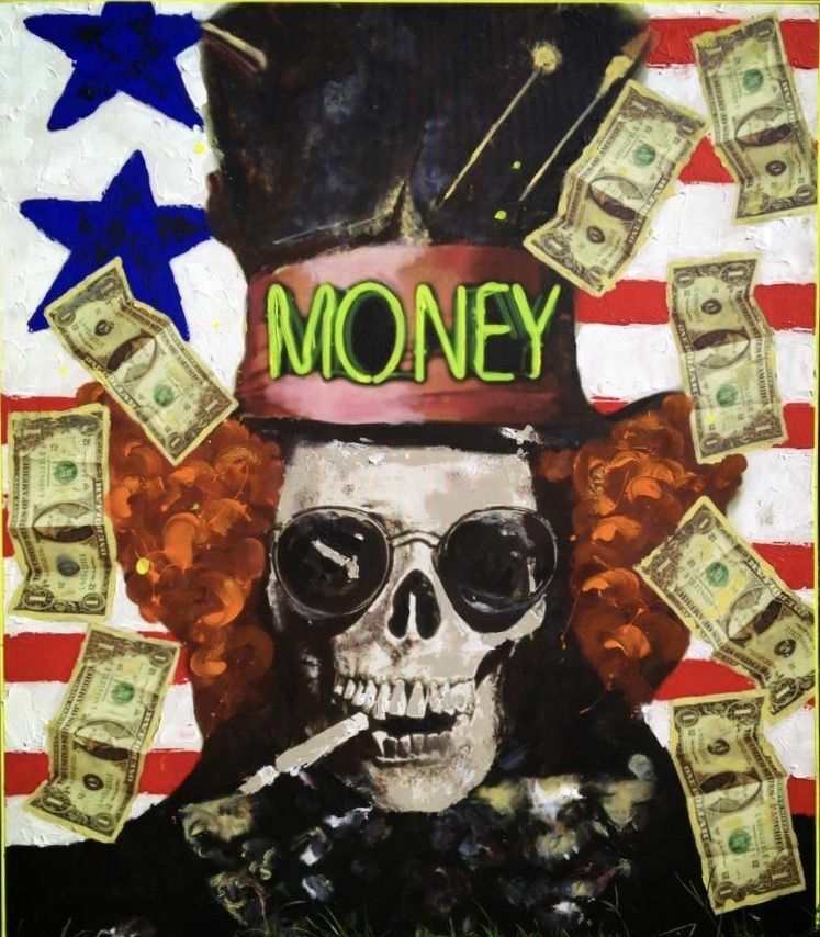 “MONEY - THE NATIONAL ANTHEM” - a Paint by DEBORASENZALACCA