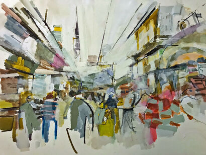Delhi Chandni Chowk - a Paint Artowrk by Colin Taylor