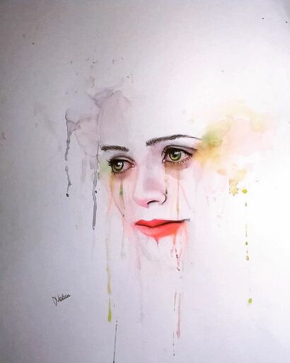 Cry - A Paint Artwork by Noemi Caferra