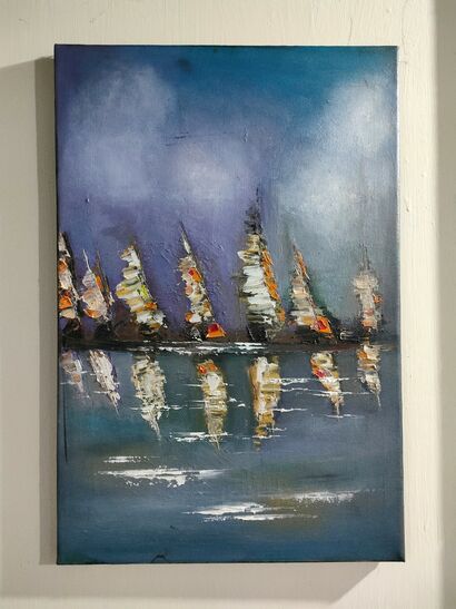 boats - A Paint Artwork by tena