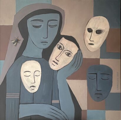 „Saint Hypocrisy” - a Paint Artowrk by Urszula Poncyljusz 