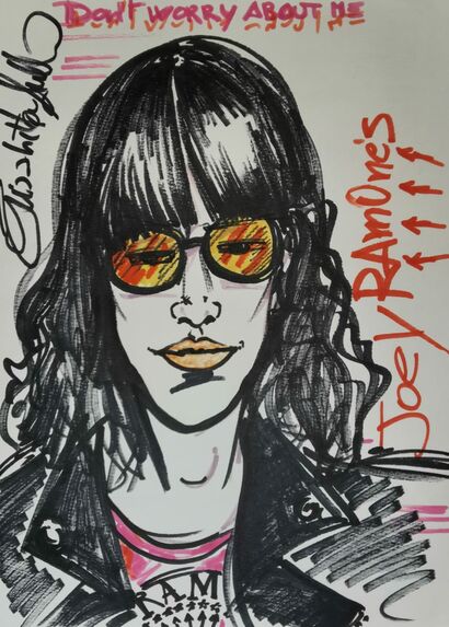 My view Joey Ramones - a Paint Artowrk by Attebasile 