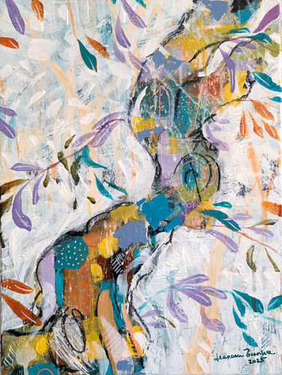 Sorgenti dell\'ulivo, olive tree springs series #2 - a Paint Artowrk by Biancodizinco art