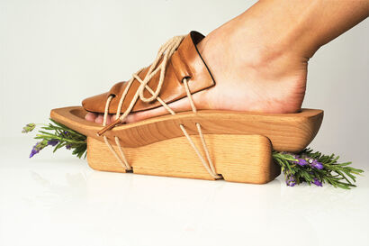 Lavender squeezing shoe - A Art Design Artwork by ahlam