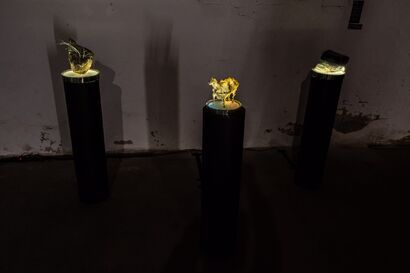 Flower, Sheep and a Stone - a Sculpture & Installation Artowrk by Sabina Falcmanová