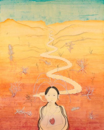 Desert Goddess - a Paint Artowrk by Wei Lu