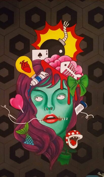 Autoritratto  - a Paint Artowrk by Scila Brusa