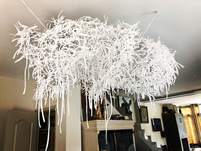 IMAGO III, into the white - A Sculpture & Installation Artwork by Valérie Leydet