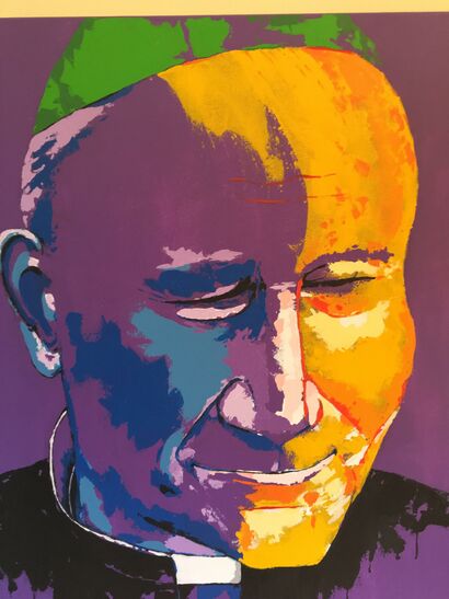 Pope John Paul II - a Paint Artowrk by Rita Hisar