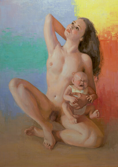 Mommy - A Paint Artwork by Olga De Matteis