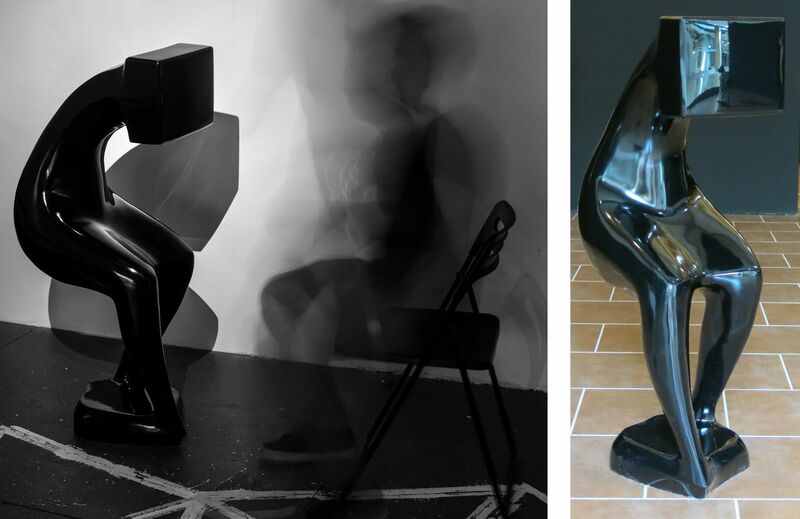 Black Mirror - a Sculpture & Installation by Emilia Bogucka