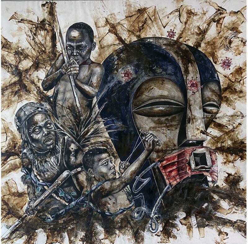 The pandemic's impact on the African cultural sector - a Paint by Joart Kabeya