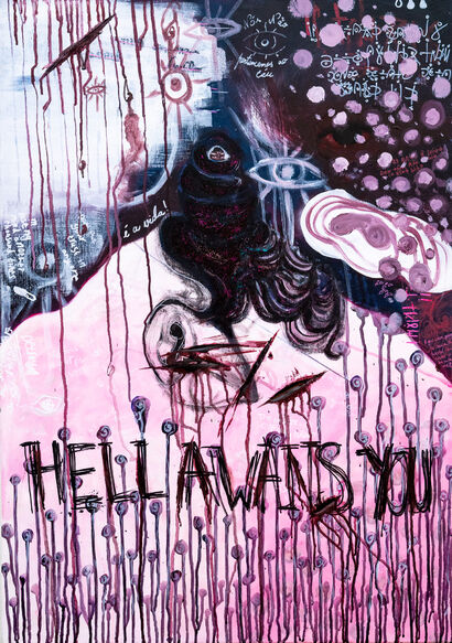 Hell Awaits You - A Paint Artwork by tami