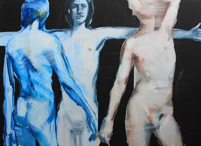 Femininity and Masculinity - a Paint Artowrk by Erm Wohol