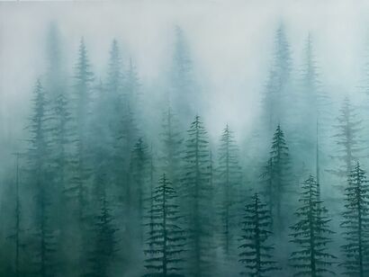 Misty forest - a Paint Artowrk by L A U R A C A R O L I N A