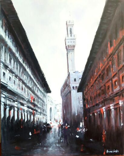 Florence, - A Paint Artwork by Costa Rosanna