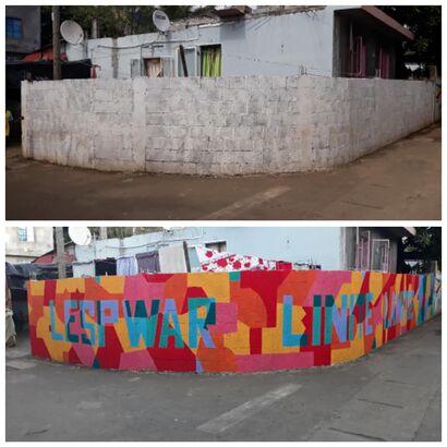Lespwar Linite Lamitie - A Urban Art Artwork by Nitish  Chendrapaty-Appadoo 