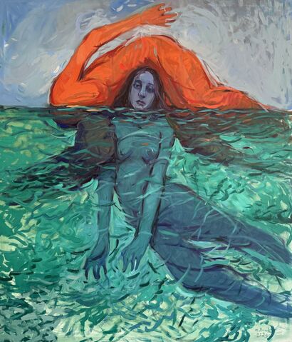 Under the Burden  - a Paint Artowrk by Satenik Ghulijanyan