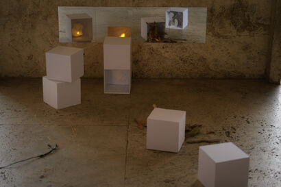 Mente nella Scatola - a Sculpture & Installation Artowrk by Kangna Wei