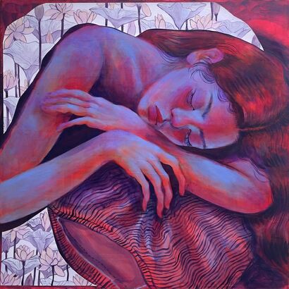 The Sleeping Girl - a Paint Artowrk by Natalia Cole
