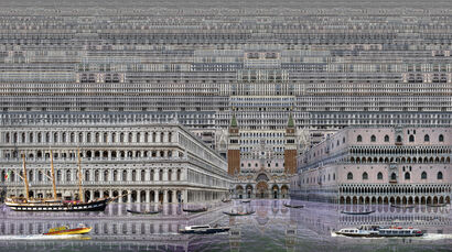Babele Piazza San Marco  - A Photographic Art Artwork by sergio frada
