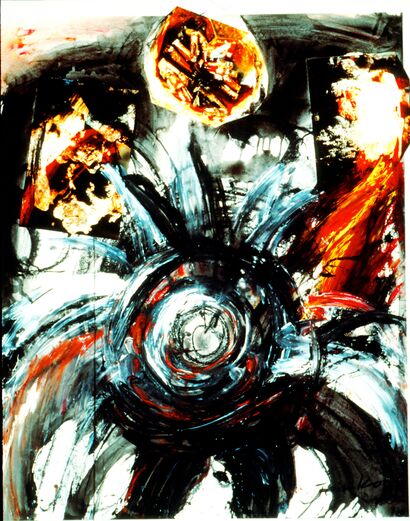 Requiem for an Executed Bird #1 - a Paint Artowrk by Junko Chodos
