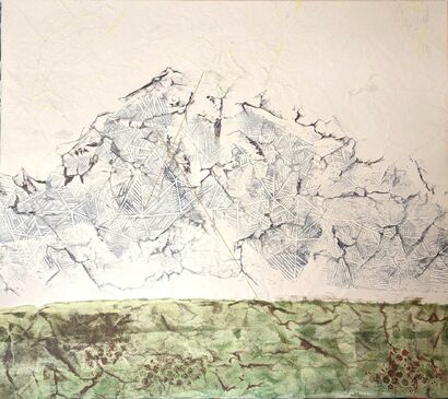 impression of mountain - A Paint Artwork by Marie- Hélène Allemandou