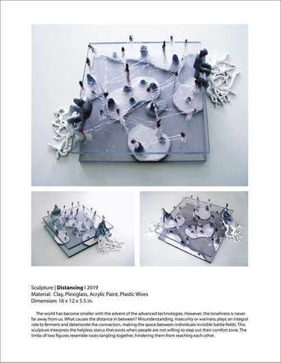 Distancing - A Sculpture & Installation Artwork by Cheryl Chen