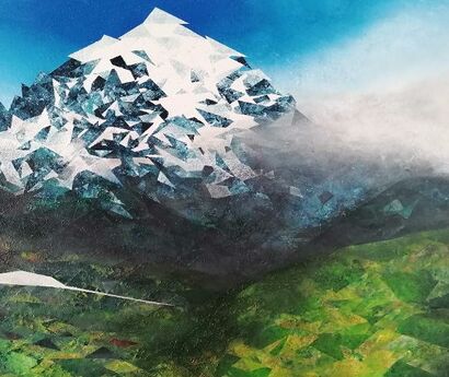 Mont Blanc - A Paint Artwork by FRANCISCO LACERDA