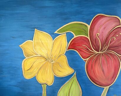 Colombian Flowers - A Paint Artwork by GloritaU