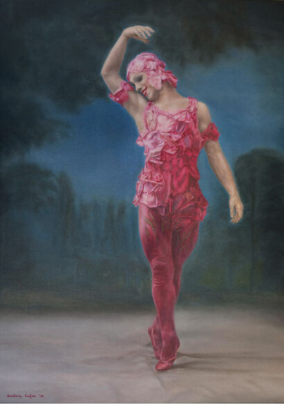 Vaslav in Le Spectre - a Paint Artowrk by Barbara Furfari