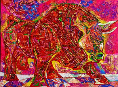 The Bull - a Paint Artowrk by Chadraa