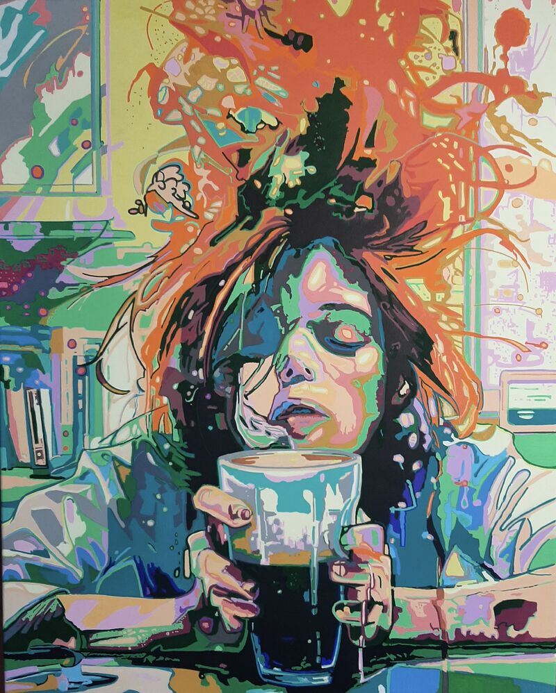Coffee Boost - a Paintings by knaepkens ludo
