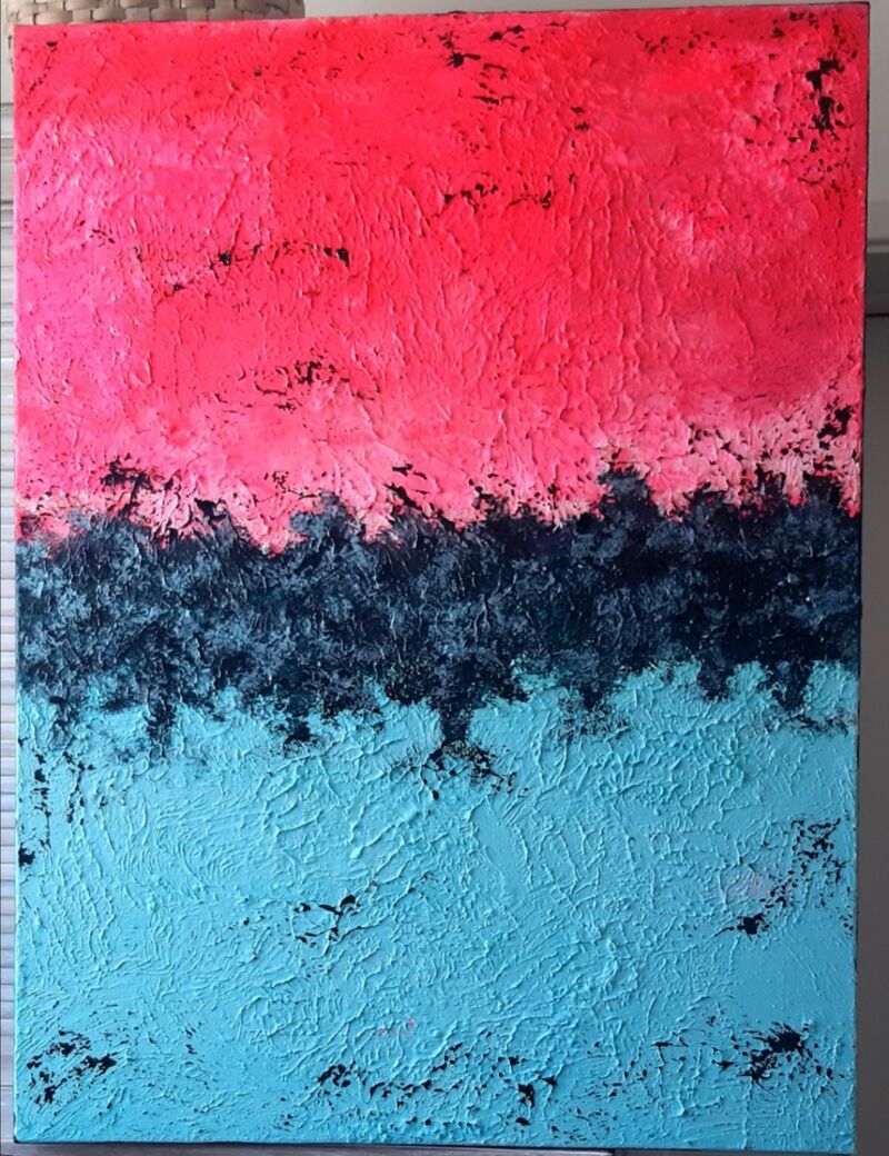 Oliveta e cielo rosa - a Paint by Luana  Baldi