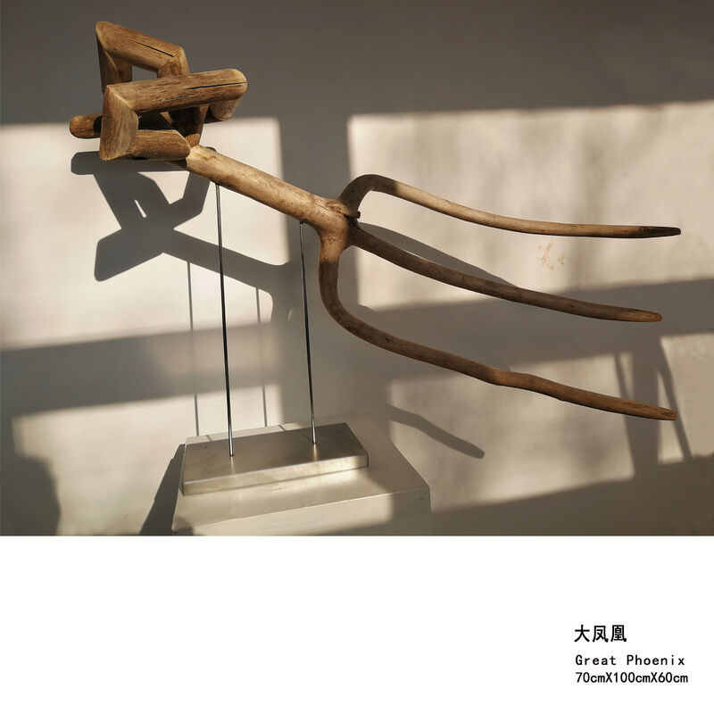 Great Phoenix - a Sculpture & Installation by Chuan Wang