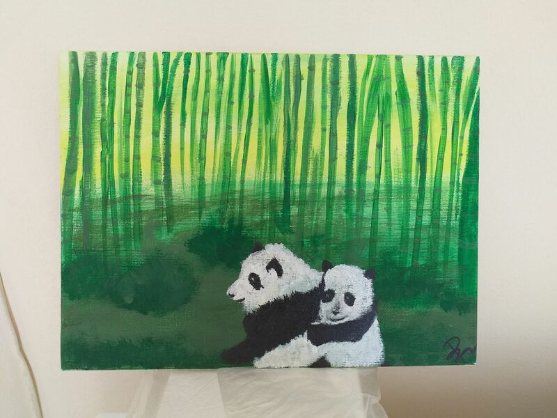 Panda Love - a Paint by Moto