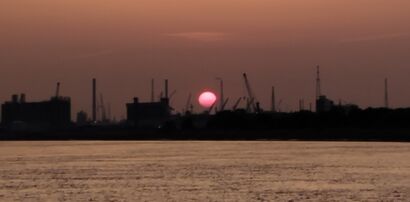 Industrial sunset. - A Photographic Art Artwork by KukumariART