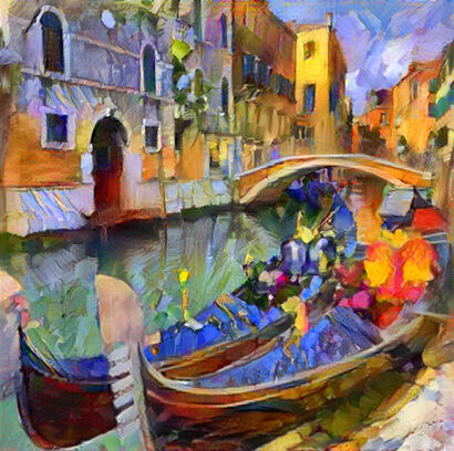 Siesta. Aspettando gli innamorati a Venezia!  - A Paint Artwork by Danil Rostotsky