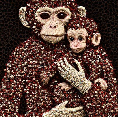 Madonna con bambino - a Digital Art Artowrk by andrea m. campo
