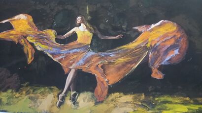 Ballet dancing  - a Paint Artowrk by Diana Pop