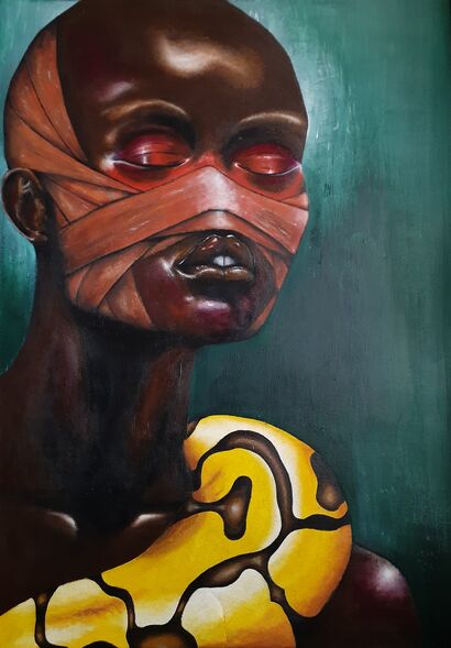Bruised healing  - a Paint Artowrk by Thami Nqola