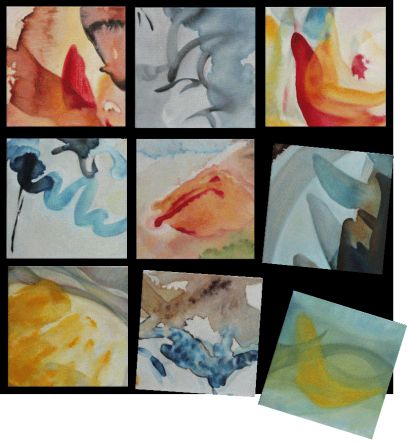 Polittico Astratto n.1: 9 dettagli - a Paintings Artwork by PAOLO BERETTI