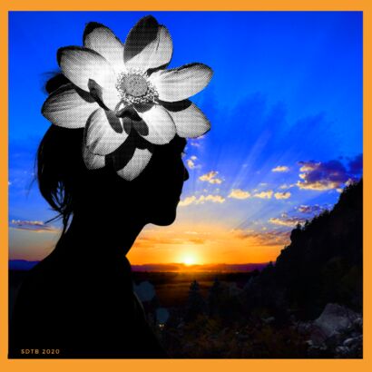 SUNSET & FLOWER - a Digital Art Artowrk by SDTB