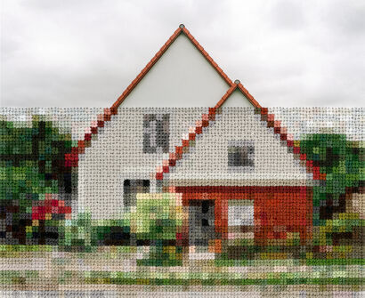 House, Former Wall Area Near Lichterfelde Sud  - a Photographic Art Artowrk by Diane Meyer