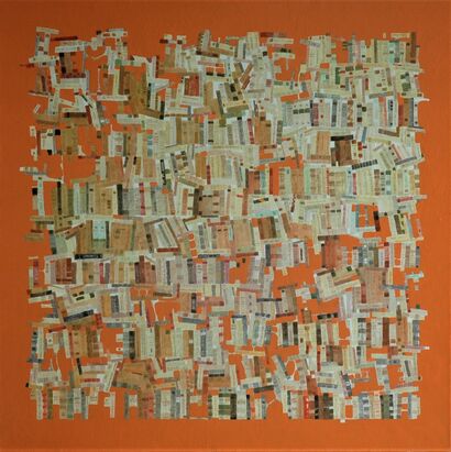 Oranje Library - A Paint Artwork by Pedro Girão