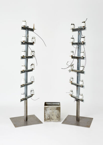 W-LAN  - a Sculpture & Installation Artowrk by Hans Rudolf Leonhard Schlegel
