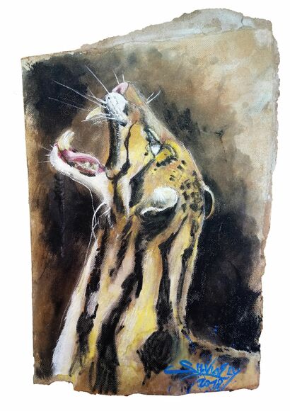 Clouded leopard - a Paint Artowrk by Silviaely