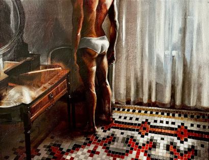 Il Trittico della Follia: la Disperazione - a Paintings Artwork by the.draughtmans.icon