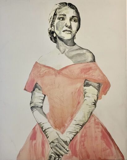 Maria Callas - a Paint Artowrk by Stathis Fotis
